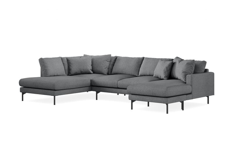 Menard 5-pers U-sofa - Mørkegrå - Møbler - Sofaer - U Sofa