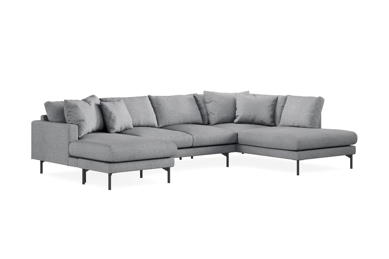 Menard 5-pers U-sofa - Grå - Møbler - Sofaer - U Sofa