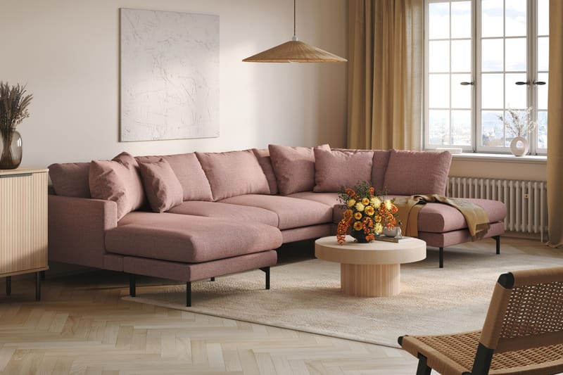 Menard 5-pers U-sofa - Lilla - Møbler - Sofaer - U Sofa