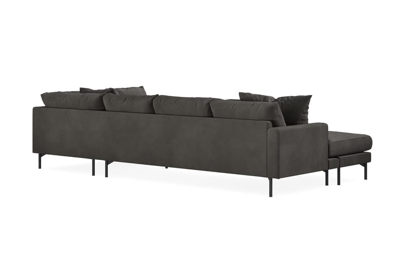 Menard Dyb 5-personers Manchester Stor U Sofa 337 cm bred - Mørkegrå - Møbler - Sofaer - U Sofa