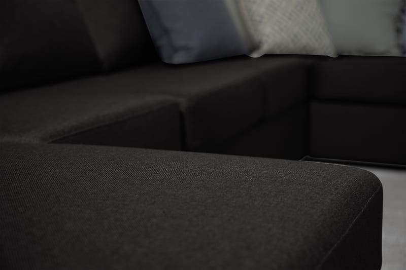 Ocean U-sofa med Chaiselong Højre - Sort - Møbler - Sofaer - U Sofa