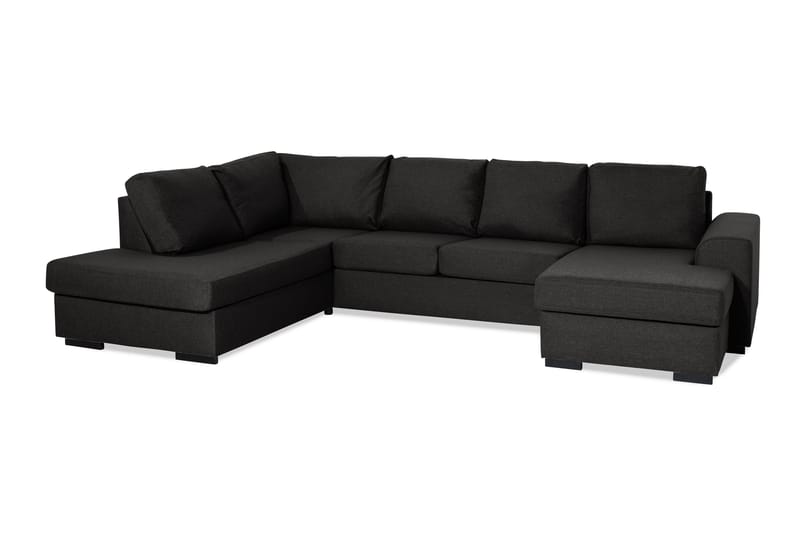 Ocean U-sofa med Chaiselong Højre - Sort - Møbler - Sofaer - U Sofa