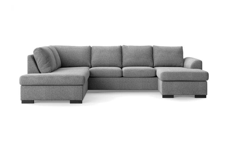 Porto U-sofa med Chaiselong Højre - Lysegrå - Møbler - Sofaer - U Sofa