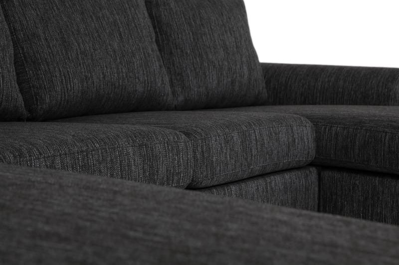 Porto U-sofa med Chaiselong Venstre - Sortmeleret - Møbler - Sofaer - U Sofa