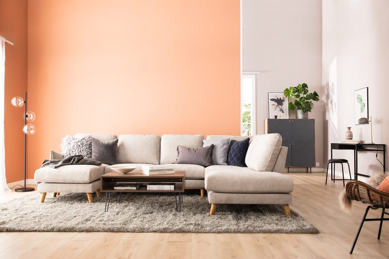 Trend Lyx U-Sofa med Chaiselong Højre - Beige - Møbler - Sofaer - U Sofa