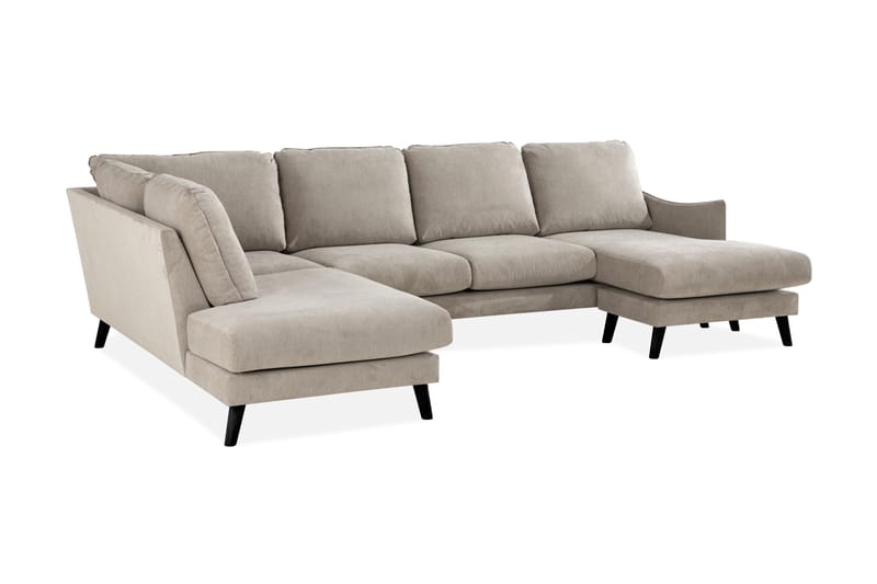 Trend Lyx U-Sofa med Chaiselong Højre - Beige - Møbler - Sofaer - U Sofa