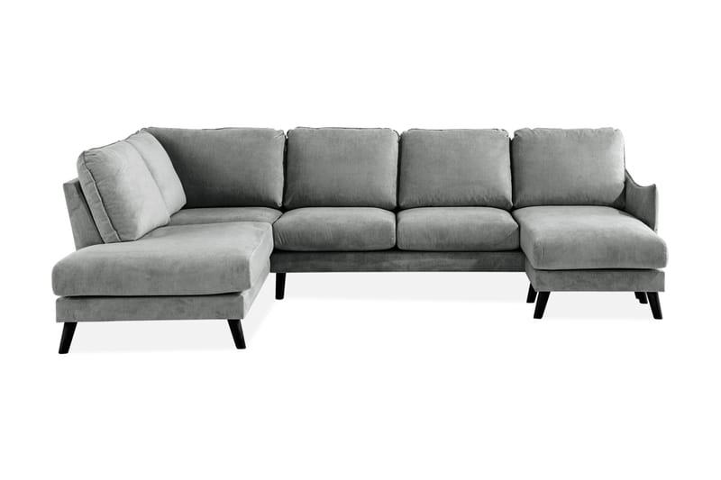 Trend Lyx U-Sofa med Chaiselong Højre - Grå - Møbler - Sofaer - U Sofa