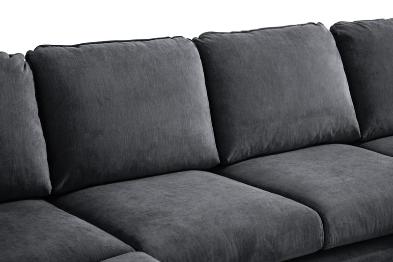 Trend Lyx U-Sofa med Chaiselong Højre - Mørkegrå - Møbler - Sofaer - U Sofa