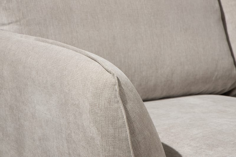 Trend Lyx U-Sofa med Chaiselong Venstre - Beige/Eg - Møbler - Sofaer - U Sofa