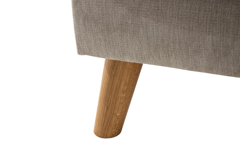 Trend Lyx U-Sofa med Chaiselong Venstre - Beige/Eg - Møbler - Sofaer - U Sofa