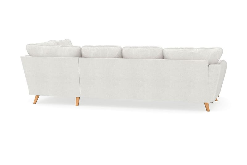 Trend Lyx U-Sofa med Chaiselong Venstre - Hvid|Bouclé - Møbler - Sofaer - U Sofa