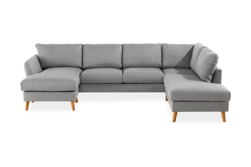 Trend U-Sofa med Chaiselong Venstre - Lysegrå - Møbler - Sofaer - U Sofa