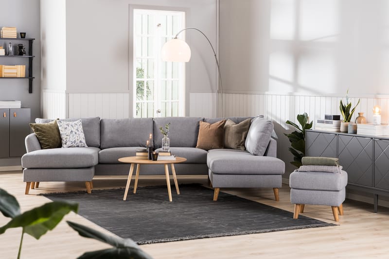 Trend U-Sofa med Chaiselong Venstre - Lysegrå - Møbler - Sofaer - U Sofa