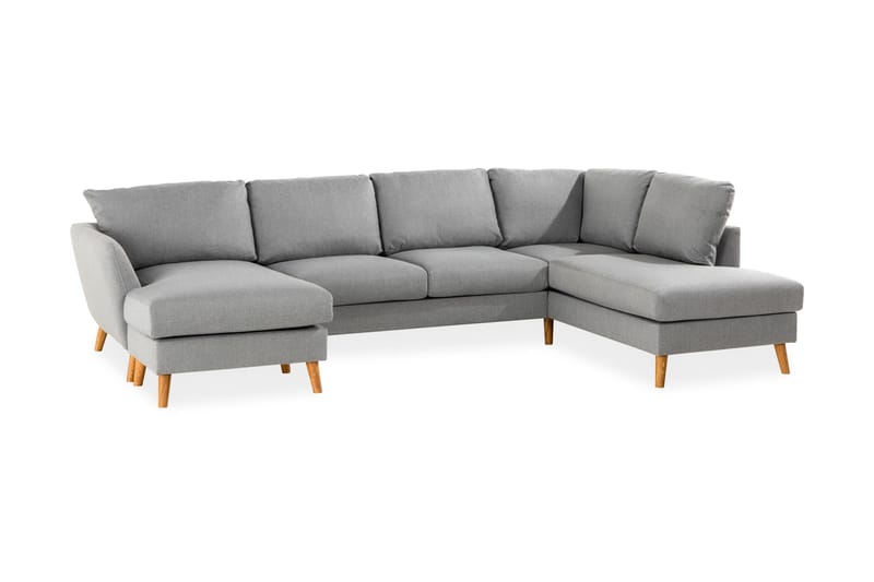 Trend U-Sofa med Chaiselong Venstre - Lysegrå - Møbler - Sofaer - U Sofa