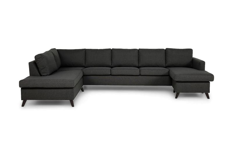 Zero U-sofa Large med Chaiselong Højre - Mørkegrå - Møbler - Sofaer - U Sofa