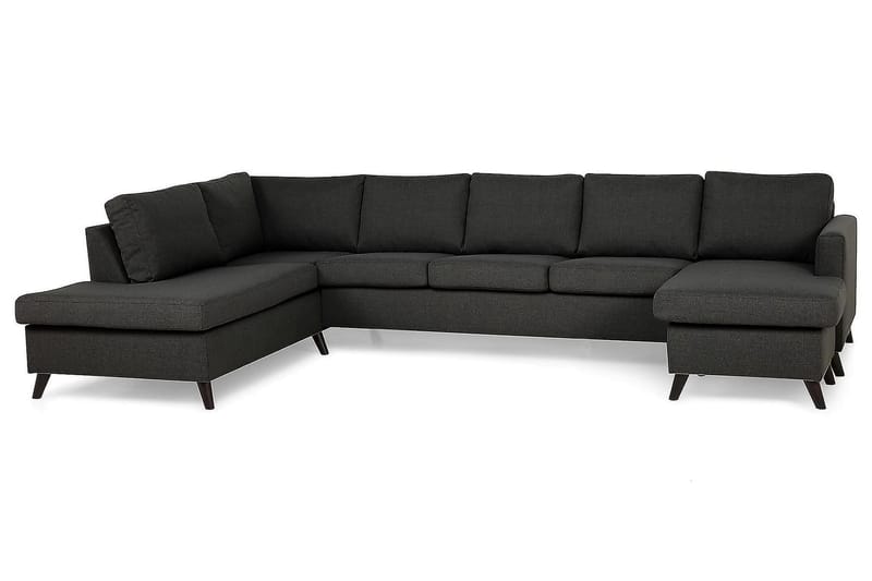 Zero U-sofa Large med Chaiselong Højre - Mørkegrå - Møbler - Sofaer - U Sofa