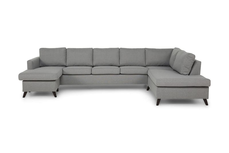 Zero U-sofa Large med Chaiselong Venstre - Lysegrå - Møbler - Sofaer - U Sofa