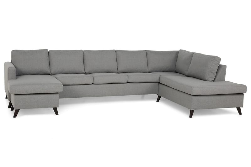 Zero U-sofa Large med Chaiselong Venstre - Lysegrå - Møbler - Sofaer - U Sofa