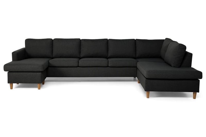 Zero U-sofa Large med Chaiselong Venstre - Mørkegrå - Møbler - Sofaer - U Sofa