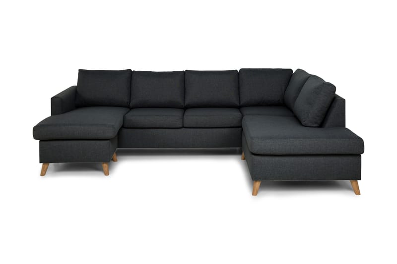 Zero U-sofa Large med Chaiselong Venstre - Mørkegrå - Møbler - Sofaer - U Sofa