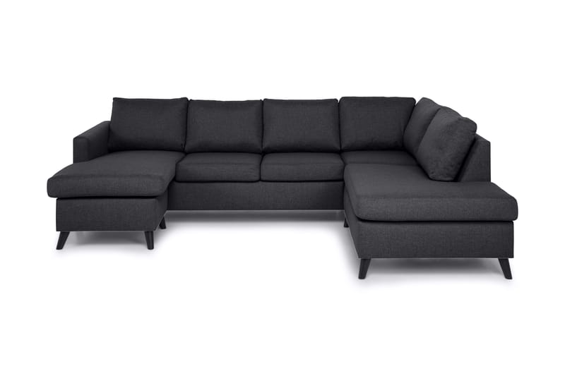 Zero U-sofa Large med Chaiselong Venstre - Mørkegrå - Møbler - Sofaer - U Sofa