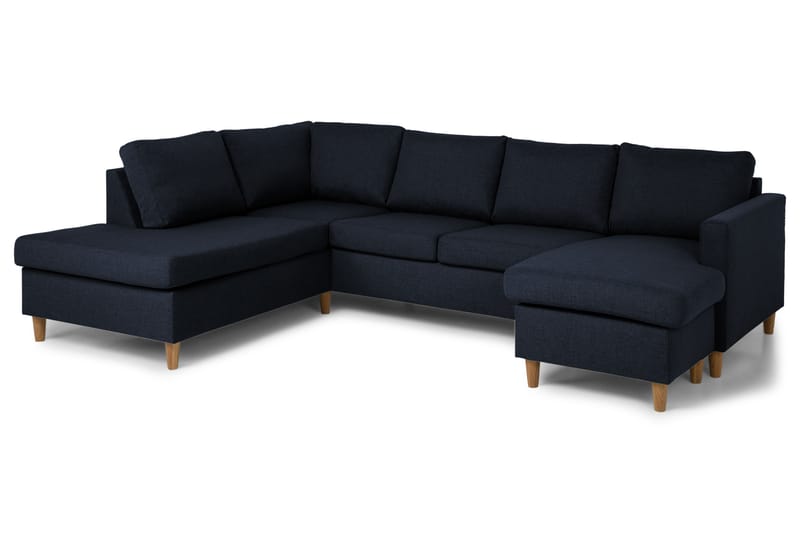 Zero U-sofa med Chaiselong Højre - Blå - Møbler - Sofaer - U Sofa