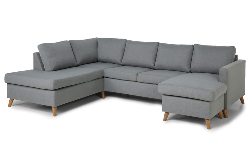 Zero U-sofa med Chaiselong Højre - Lysegrå - Møbler - Sofaer - U Sofa