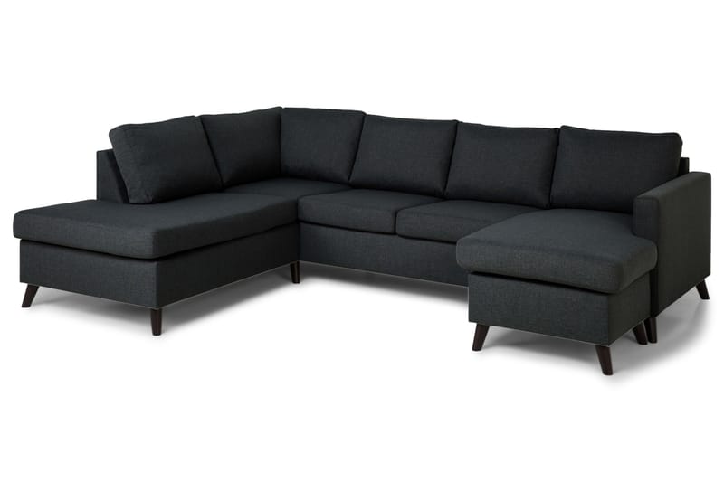 Zero U-sofa med Chaiselong Højre - Mørkegrå - Møbler - Sofaer - U Sofa