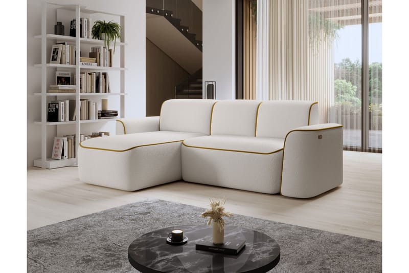 Ume 4-personers Sofa med Chaiselong - Hvid - Møbler - Sofaer - Sofa med chaiselong