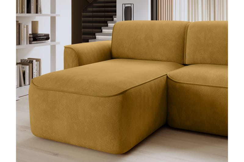 Ume 4-personers Sofa med Chaiselong - Gul - Møbler - Sofaer - Sofa med chaiselong