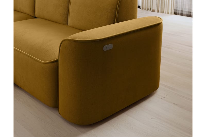 Ume 4-personers Sofa med Chaiselong - Gul - Møbler - Sofaer - Sofa med chaiselong