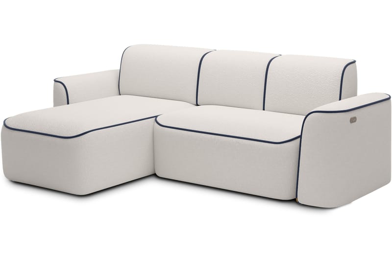 Ume 4-personers Sofa med Chaiselong - Hvid - Møbler - Sofaer - Sofa med chaiselong