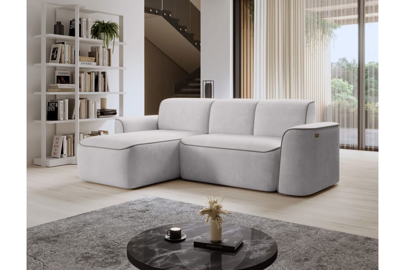 Ume 4-personers Sofa med Chaiselong - Grå - Møbler - Sofaer - Sofa med chaiselong