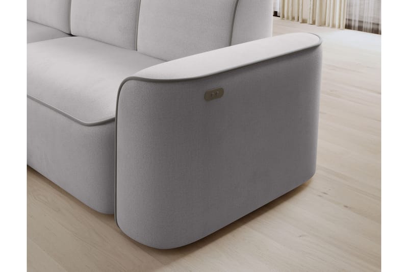 Ume 4-personers Sofa med Chaiselong - Grå - Møbler - Sofaer - Sofa med chaiselong