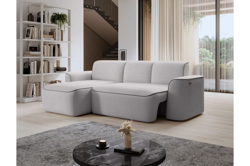 Ume 4-personers Sofa med Chaiselong - Grå - Møbler - Sofaer - Sofa med chaiselong