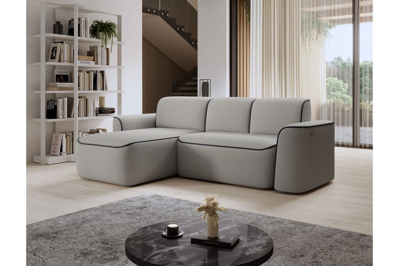 Ume 4-personers Sofa med Chaiselong - Grå - Møbler - Sofaer - Sofa med chaiselong