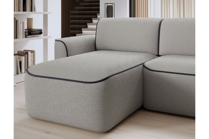 Ume 4-personers Sofa med Chaiselong - Grå - Møbler - Sofaer - Sofa med chaiselong