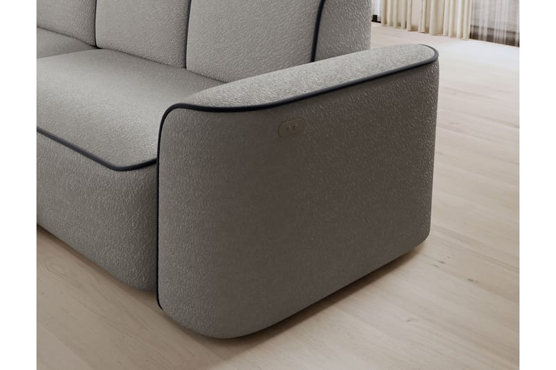 Ume 4-personers Sofa med Chaiselong - Grå - Møbler - Sofaer - Sofa med chaiselong