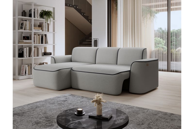 Ume 4-personers Sofa med Chaiselong - Grå - Møbler - Sofaer - Sofa med chaiselong