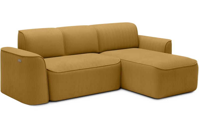 Ume 4-personers Sofa med Chaiselong - Gul - Møbler - Sofaer - Sofa med chaiselong