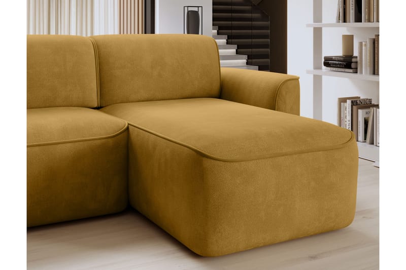 Ume 4-personers Sofa med Chaiselong - Gul - Møbler - Sofaer - Sofa med chaiselong