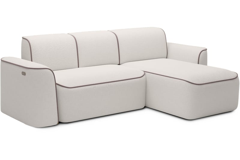 Ume 4-personers Sofa med Chaiselong - Hvid - Møbler - Sofaer - Sofa med chaiselong