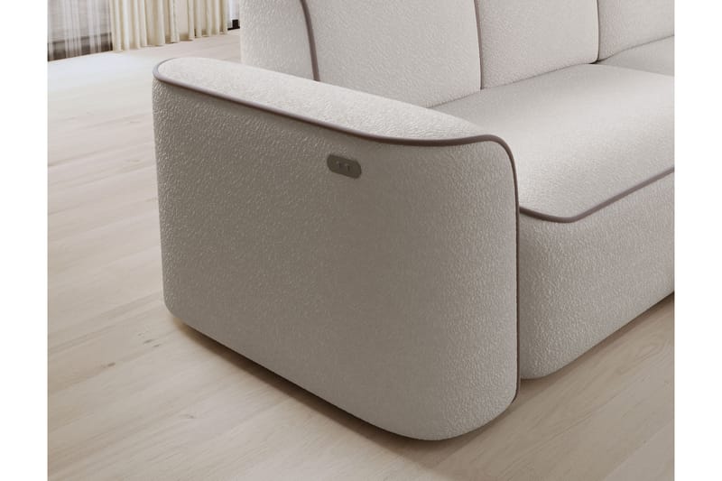 Ume 4-personers Sofa med Chaiselong - Hvid - Møbler - Sofaer - Sofa med chaiselong