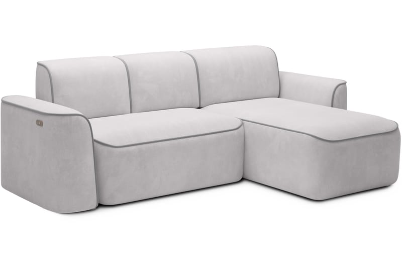 Ume 4-personers Sofa med Chaiselong - Grå - Møbler - Sofaer - Sofa med chaiselong