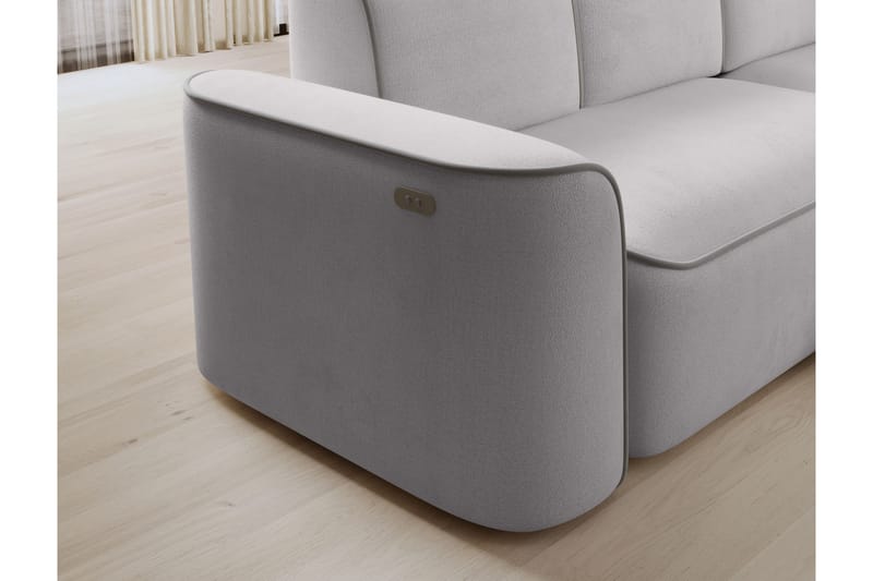 Ume 4-personers Sofa med Chaiselong - Grå - Møbler - Sofaer - Sofa med chaiselong