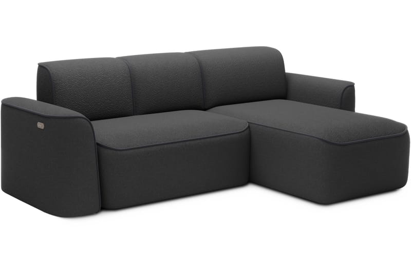 Ume 4-personers Sofa med Divan - Mørk grå - Møbler - Sofaer - Sofa med chaiselong