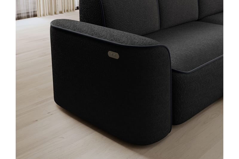 Ume 4-personers Sofa med Divan - Mørk grå - Møbler - Sofaer - Sofa med chaiselong