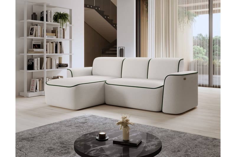 Ume 4-personers Sofa med Chaiselong - Hvid - Møbler - Sofaer - Sofa med chaiselong