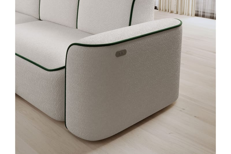 Ume 4-personers Sofa med Chaiselong - Hvid - Møbler - Sofaer - Sofa med chaiselong