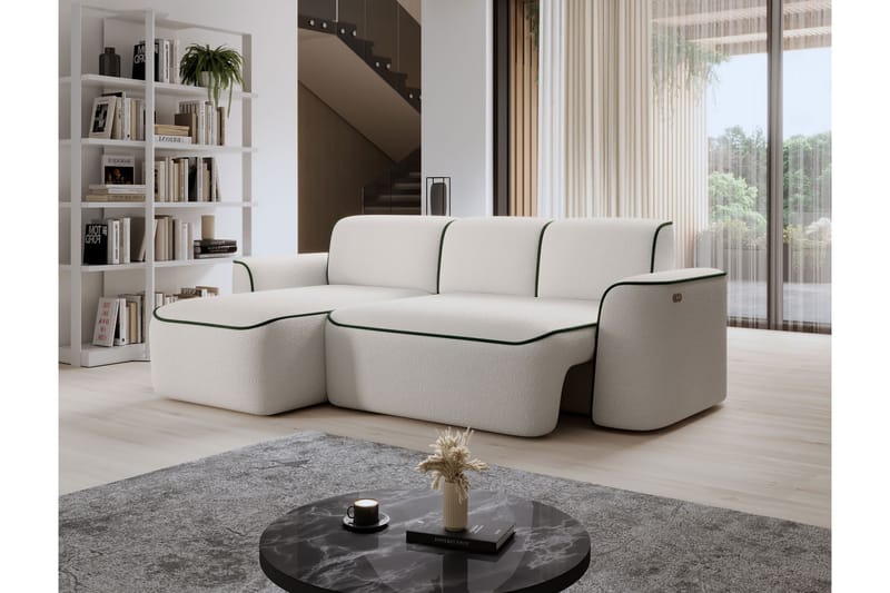 Ume 4-personers Sofa med Chaiselong - Hvid - Møbler - Sofaer - Sofa med chaiselong